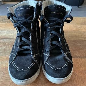 Saint Laurent High Top Sneakers suede, size 11.5